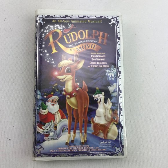 VHS Rudolph The Red Nose Reindeer Christmas Animated Musical John Goodman Whoopi - Picture 1 of 5